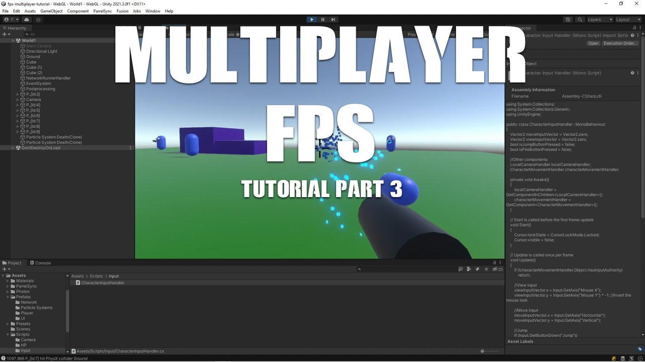 Tutorial: Online multiplayer 🔫 FPS Unity & Photon Fusion EP3 (shooting + health)