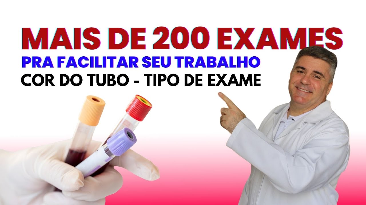 COLETA DE SANGUE   COR DO TUBO E TIPO DE EXAME