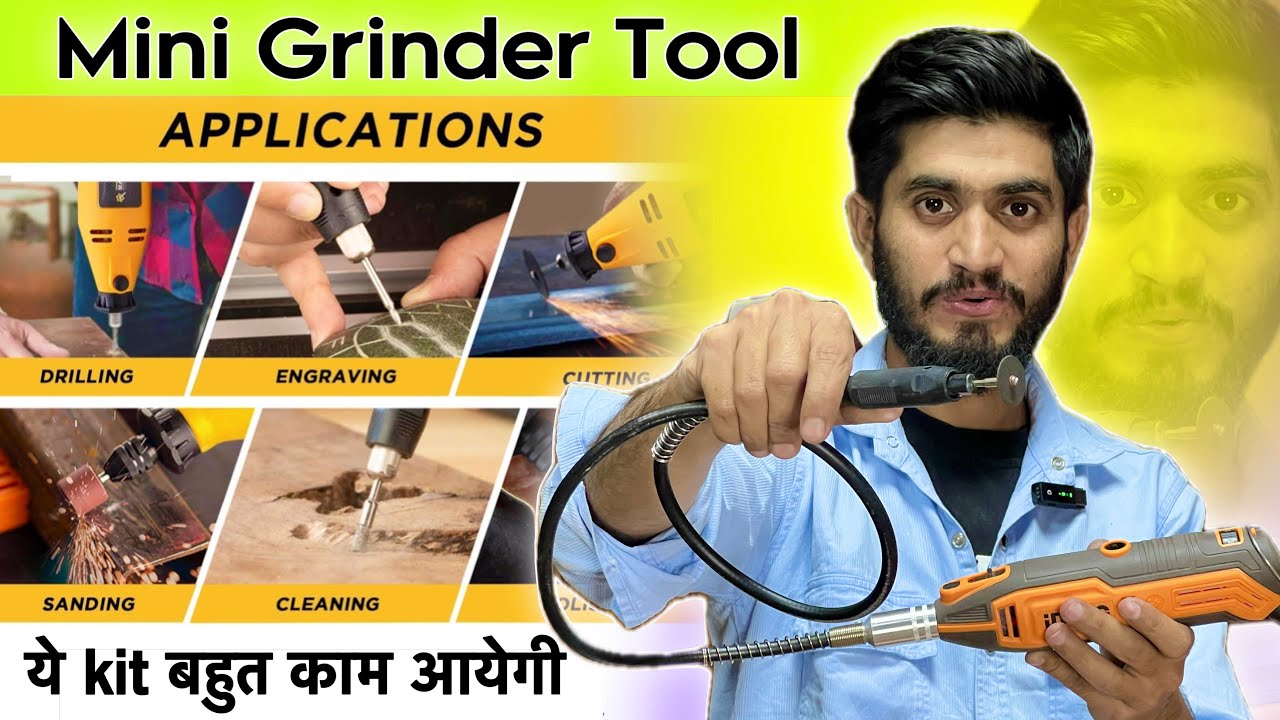 INGCO Mini Die Grinder Rotary 130W Tool Kit with 52pcs accessories and Variable Speed