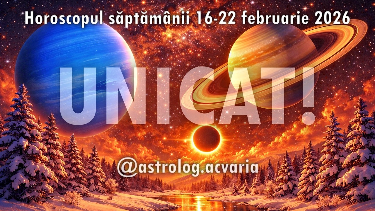 Prima oară în viață⏱️HOROSCOPUL SAPTAMANII 16-22.02.2026 cu @astrolog.ACVARIA