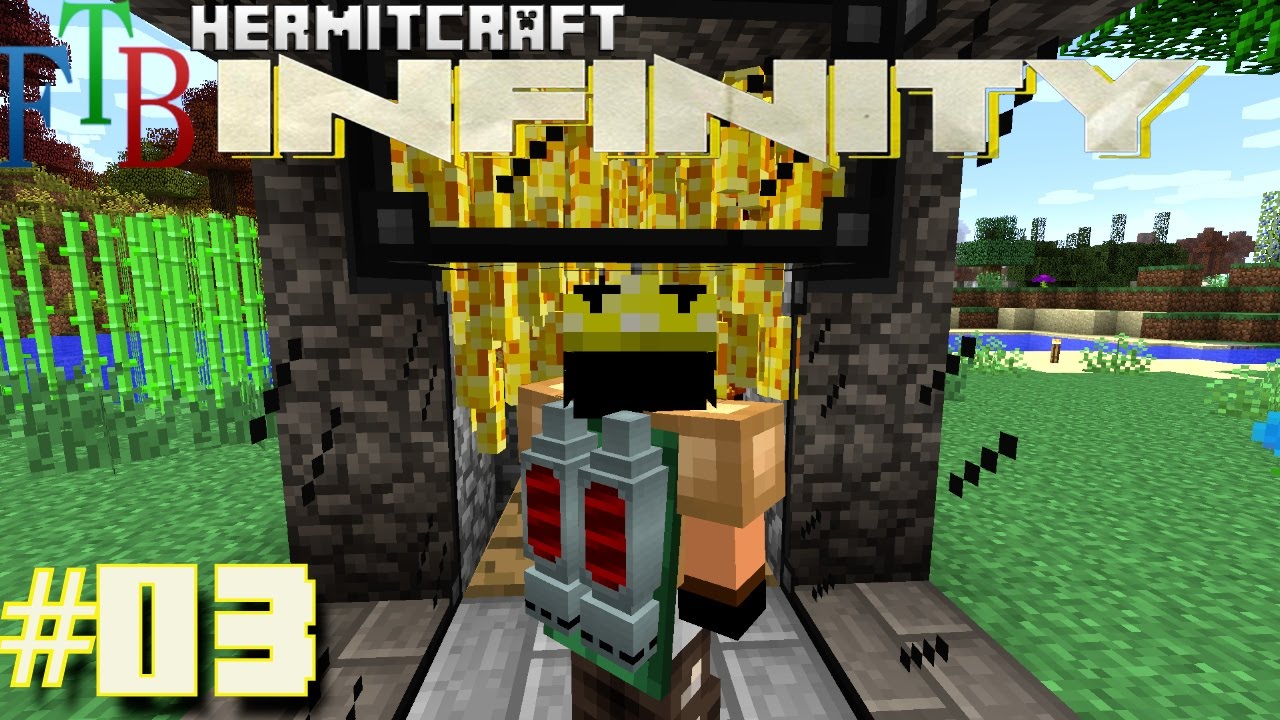 Моды Minecraft - FTB Infinity Ep. 03 - Jetpack & Blaze Farm !!! ( Модифицированный Minecraft Herm...