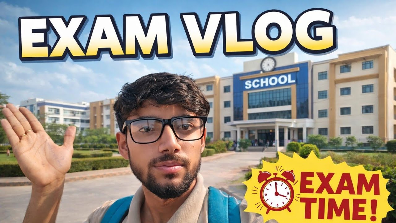 Exam vlog ♥️🥰 my first exam 