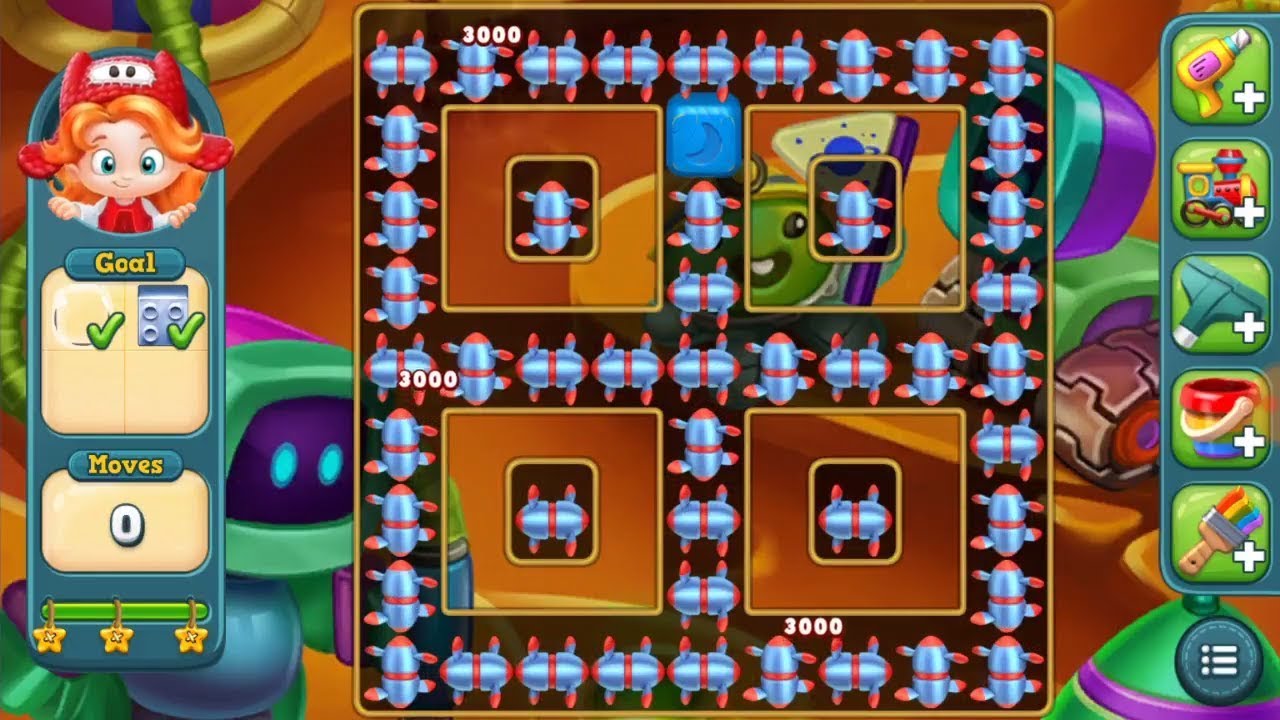 ОСТАЛОСЬ 48 ХОДОВ. ПОДПИШИТЕСЬ, ПОЖАЛУЙСТА :) Препятствия уровня 588 Toy Blast: 45 пузырей и 4 ме...