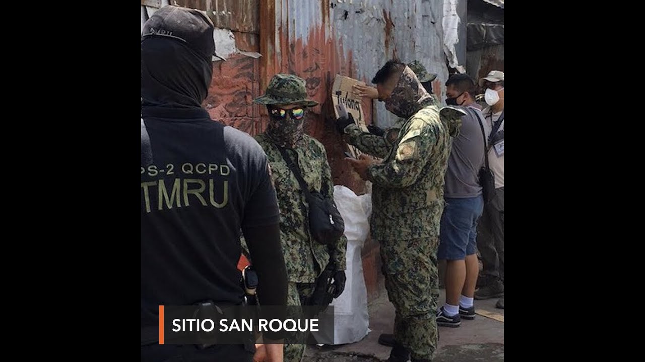 Police storm Quezon City community kitchens, tear down protest posters
