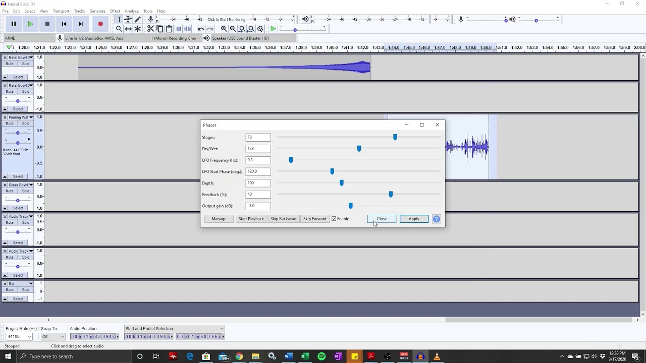 Audacity Skills 12 - Generating Ideas with effects: Wahwah, Phaser, Reverb