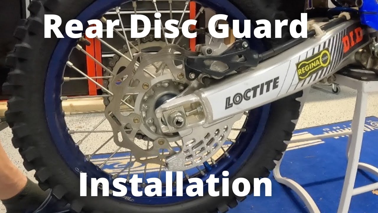 REAR DISC GUARD INSTALL: How to Install an Enduro Engineering Rear Disc Guard on Yamaha WR450!