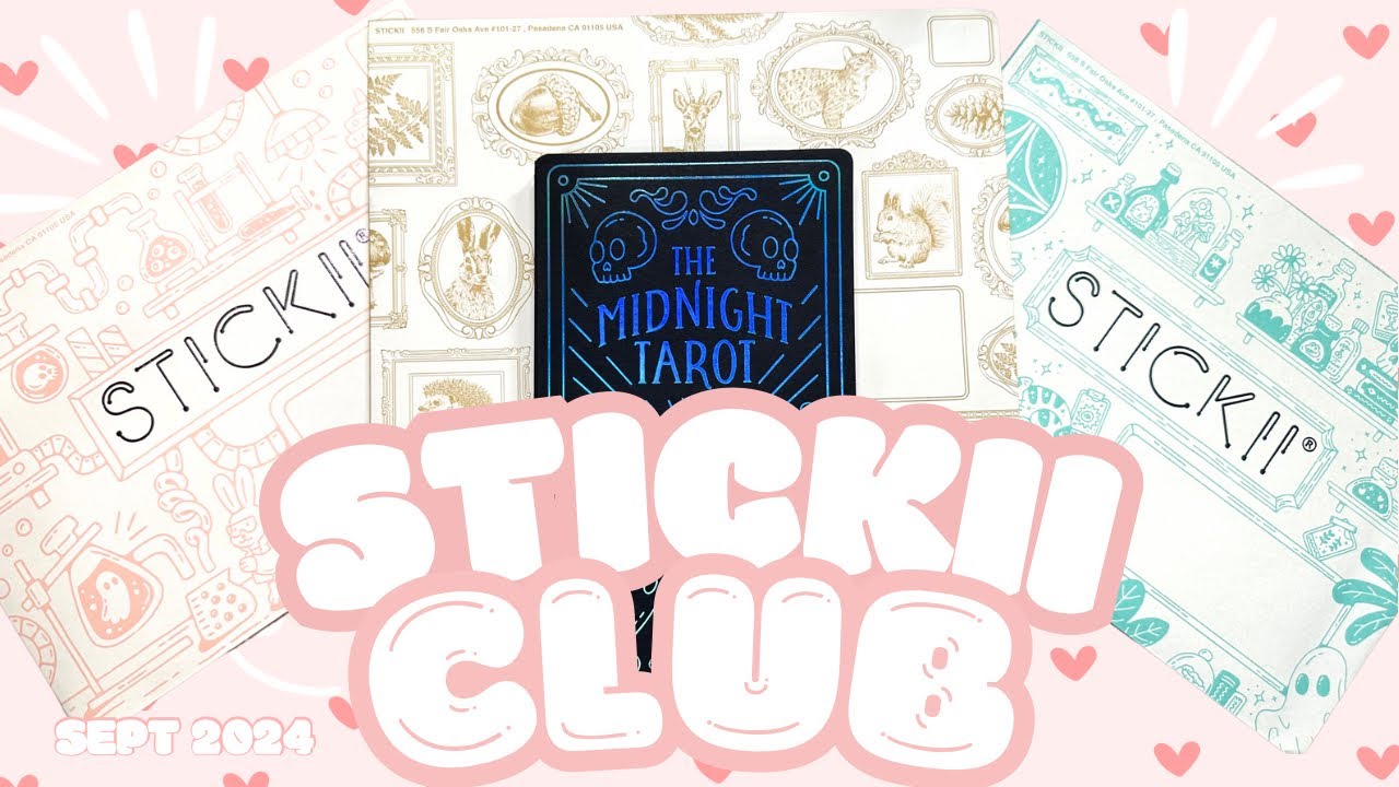 Stickii Club Subscription + Halloween Advent | September 2024 | Cute, Pop and Vintage Packs
