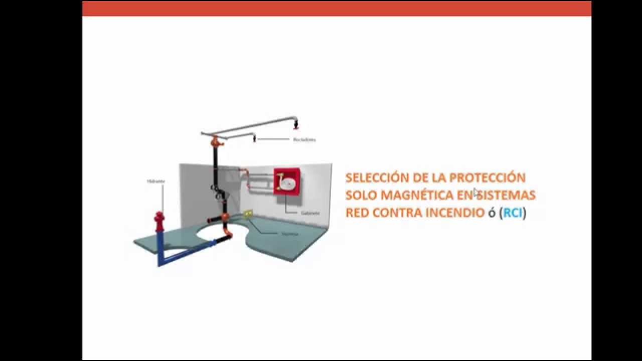Selección Interruptor Magnético en sistema contra incendio (RCI)
