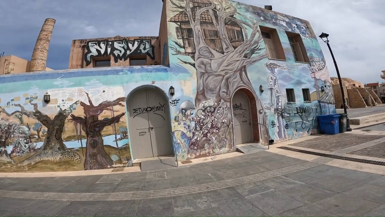 Valma Journeys | Street Art in Rethymnon – Graffiti in Crete’s Old Town (4K Walking Tour)