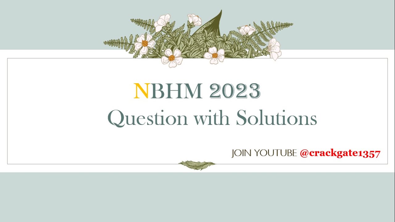 NBHM 2023 SOLUTIONS #10