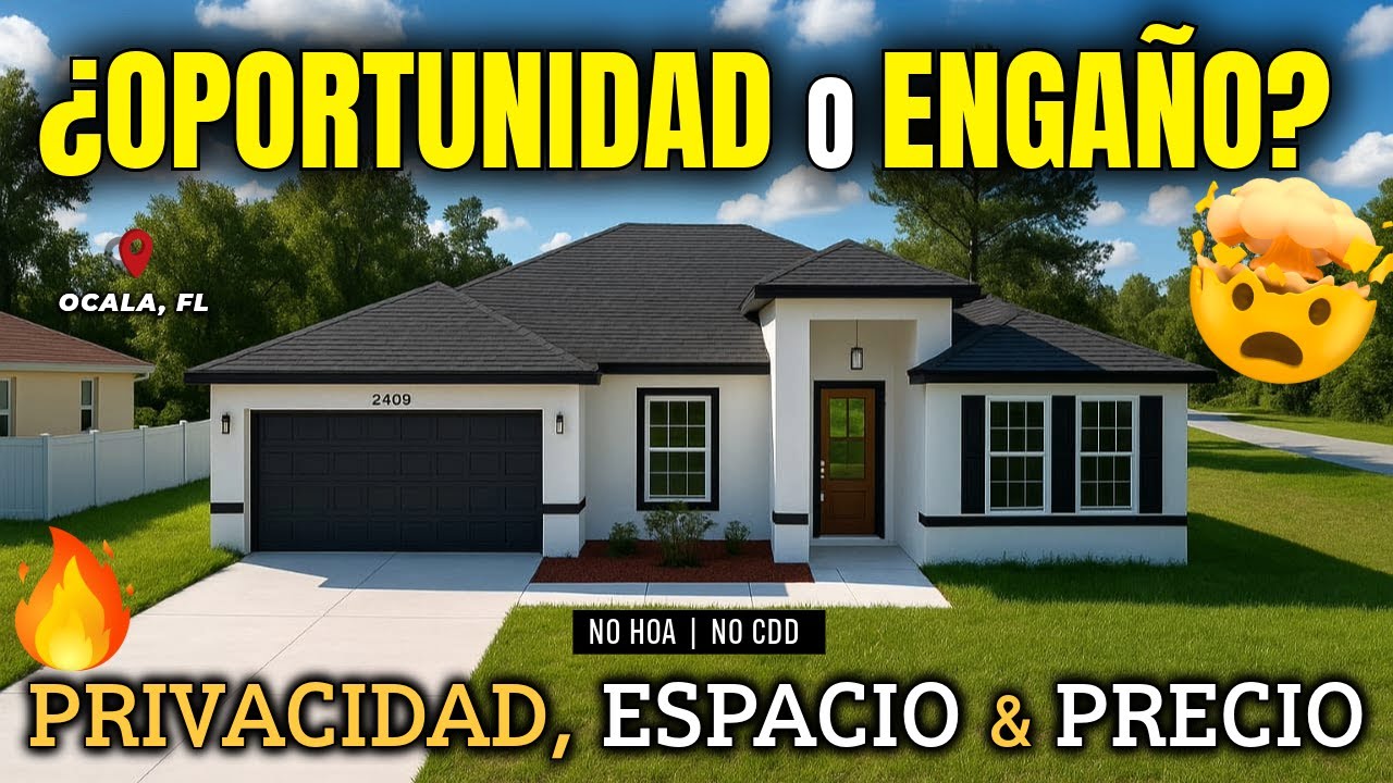 El ENGAÑO Más GRANDE de Ocala, FL 2025🤯 ¡Esta Casa tiene TODO por MENOS de lo que IMAGINAS!🔥SIN HOA