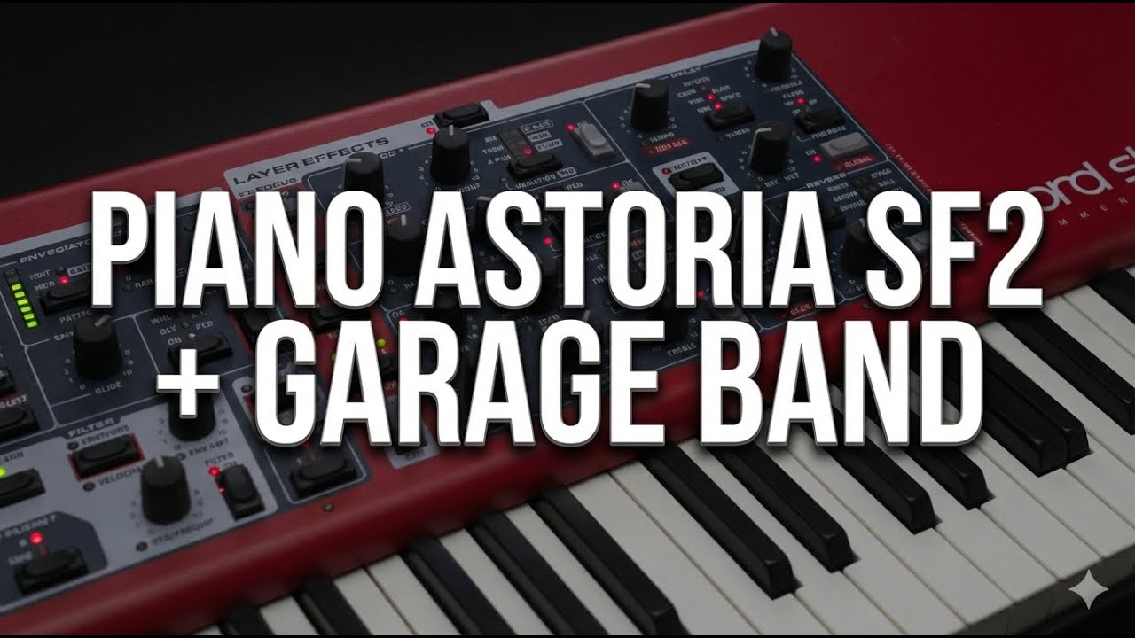 Piano Nord Sf2 Astoria Grand, edição Garage Band. #piano #nordpiano #sf2 #nordstage4 #nordelectro 