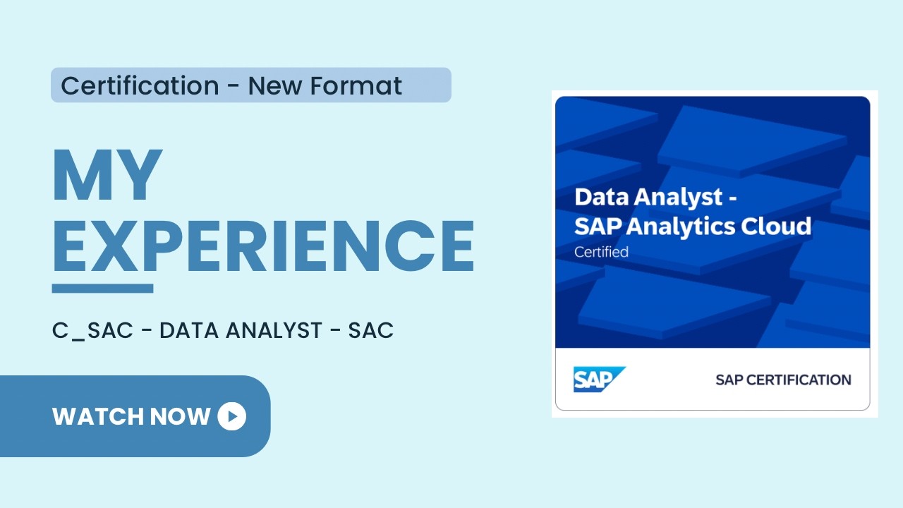 C_SAC | Аналитик данных - SAP Analytics Cloud