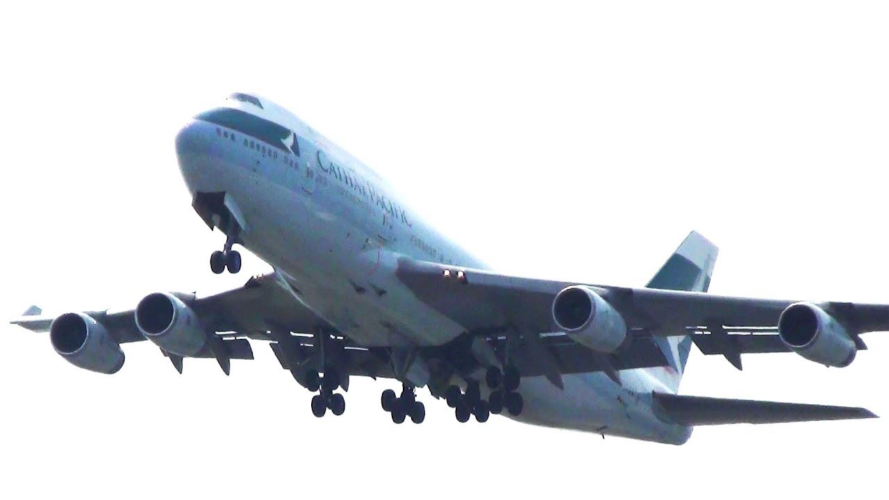 Cathay Pacific Airways Boeing 747-400 (B-HUI) takeoff from KIX/RJBB (Osaka - Kansai) RWY 06R