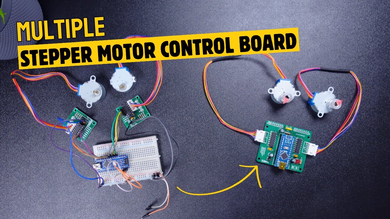 Multiple stepper control using Arduino Nano board