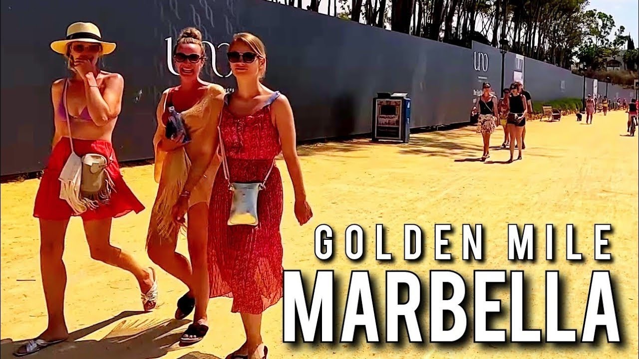 Marbella Spain 🇪🇸 Golden Mile Costa del Sol Andalucía Summer 2024 [4K]