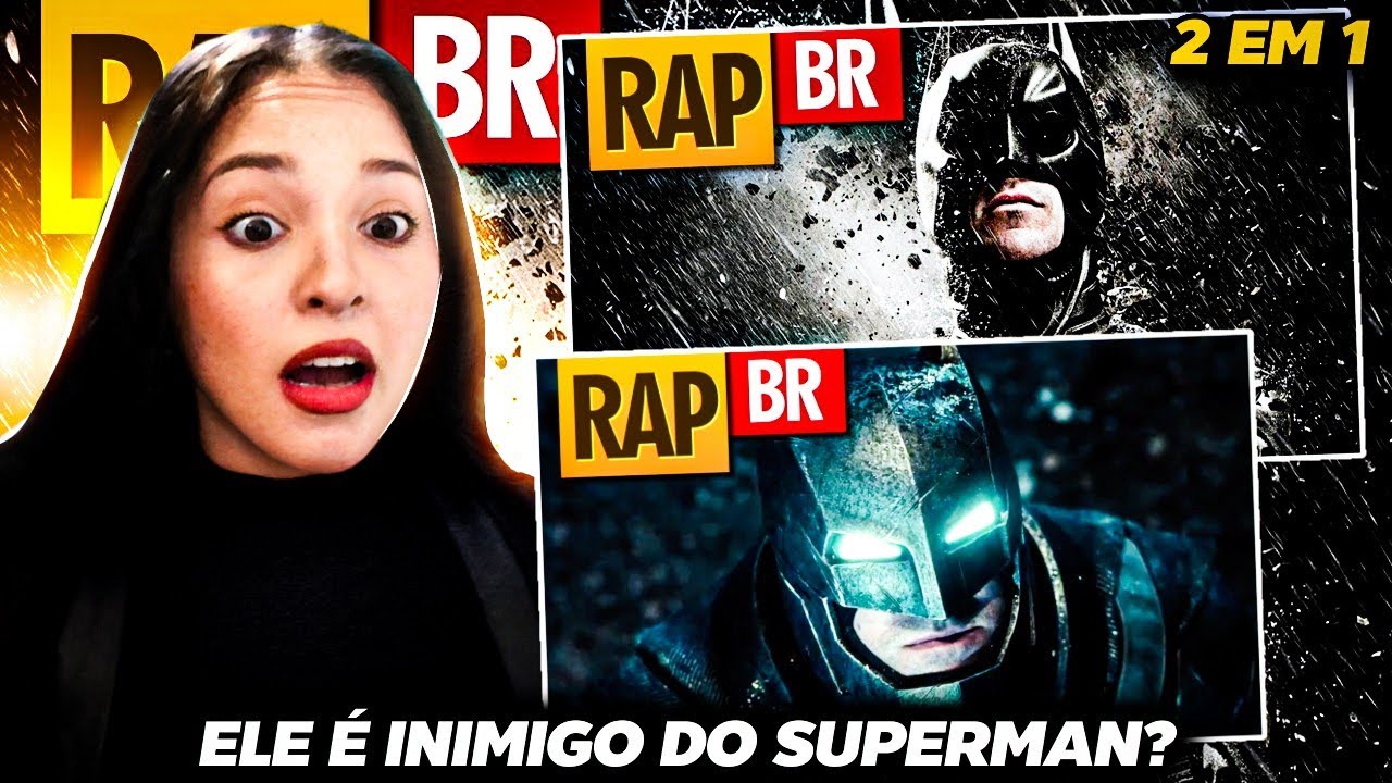 (2 em 1) CONHECENDO a História do Batman | Rap do Batman I e II Player Tauz | RAP REACT