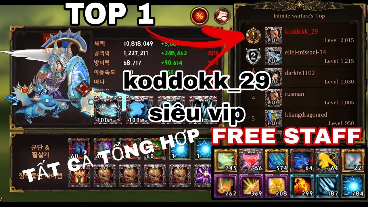 (epic heroes war) - Rv account : Koddokk_29 | si&ecirc;u vip | Epic heroes war Giftcode