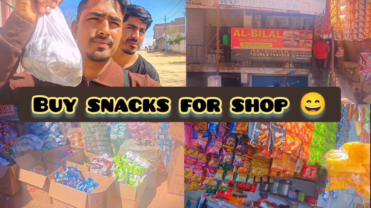 We are going to whole sale shop. For purchasing snacks. 