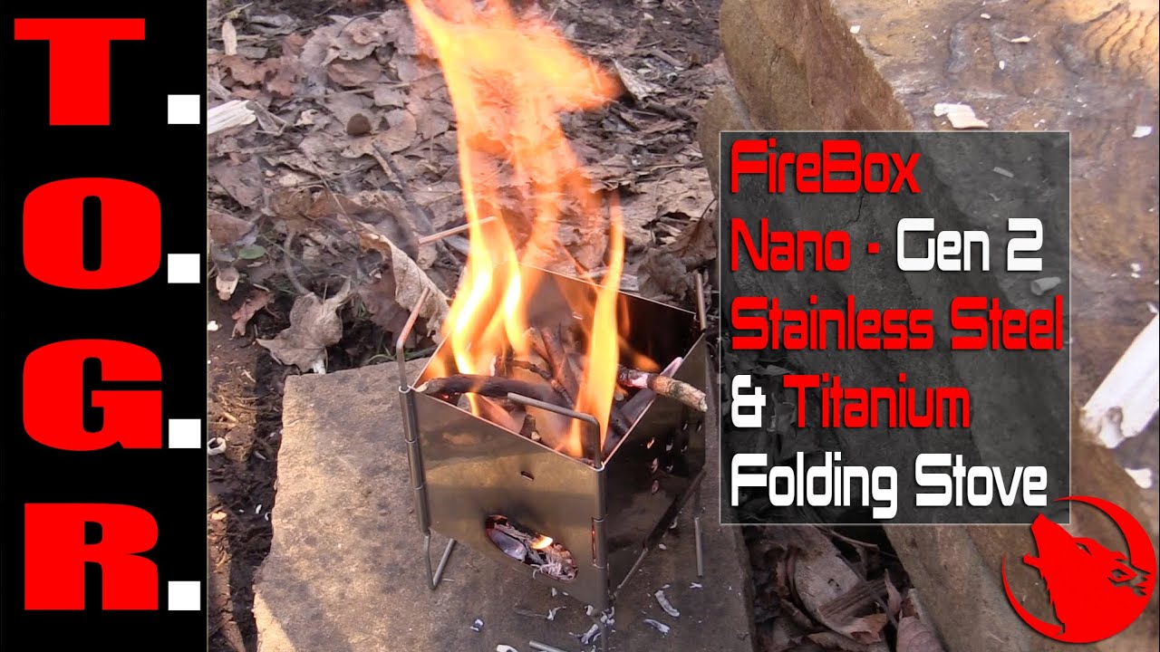 Ultralight! - FireBox Nano : Gen 2 Stainless Steel & Titanium Folding Stove
