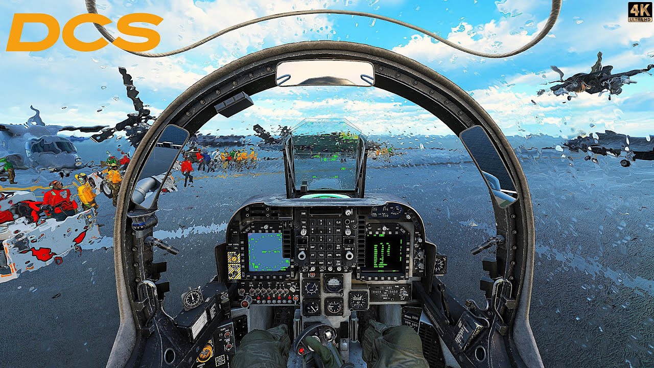 AV-8B Harrier II Plus VTOL | LHA-1 Carrier Operations | Dynamic Weather