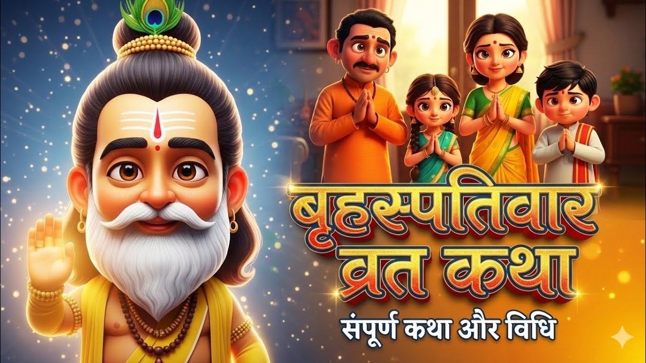 बृहस्पतिवार व्रत कथा | धन-सुख-शांति देने वाली कथा | guruvar vrat Katha | गुरु बृहस्पति व्रत🙏