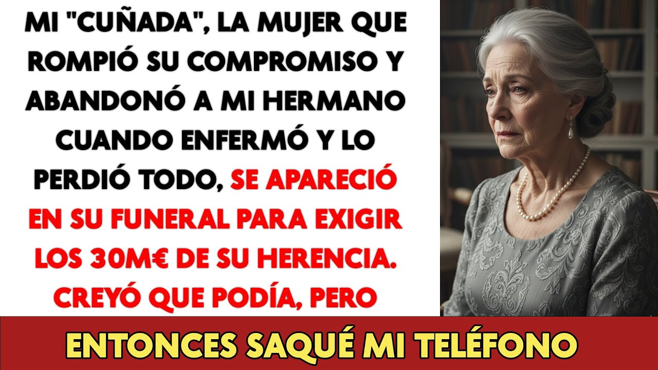 En el funeral de mi hermano, su ex que lo abandonó en la ruina exigió sus 30M€, así que yo...