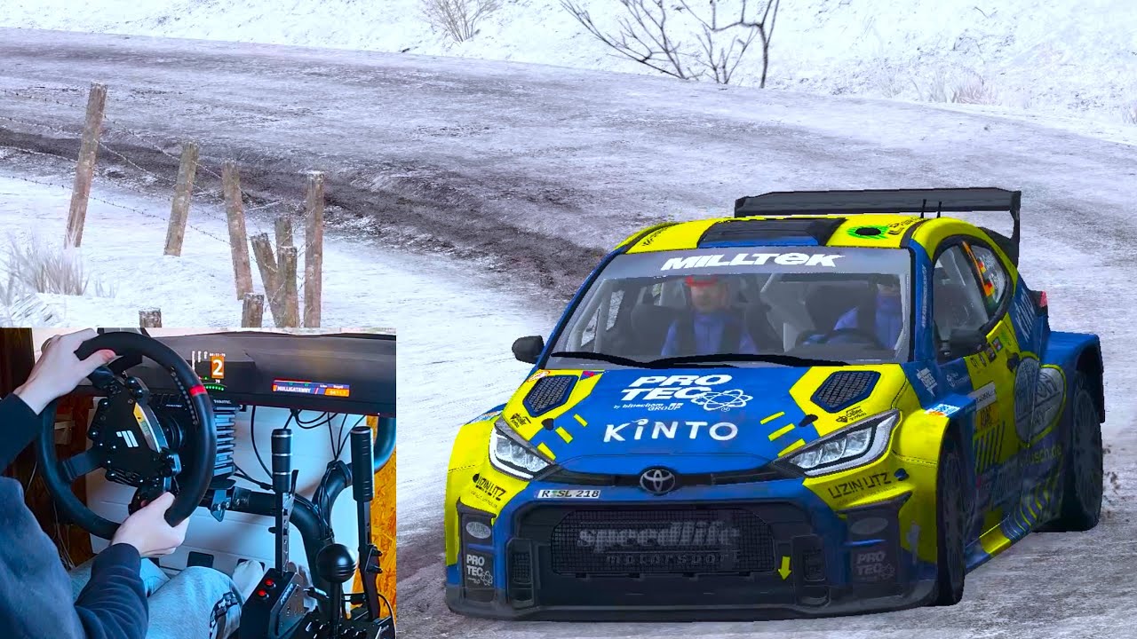 RBR Полный вперед!!! на сухих шинах в снежных условиях / Toyota GR Yaris Rally2 / 2K 60FPS
