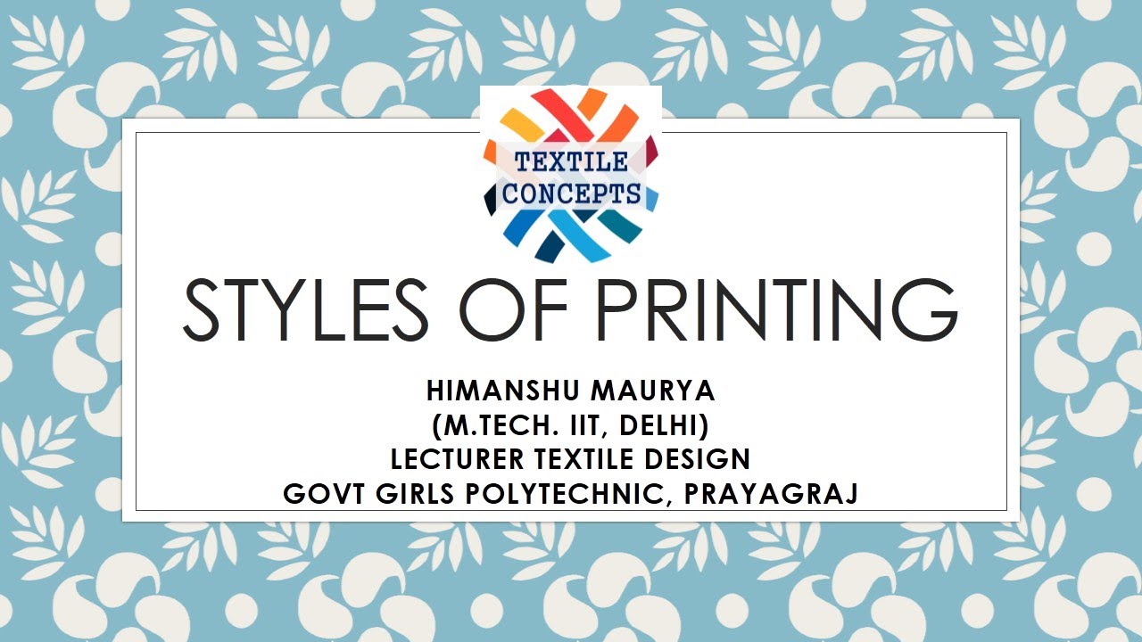 Styles of printing in hindi and english