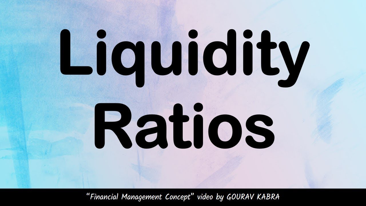 LIQUIDITY RATIO FORMULA | Financial Management Concepts | in Hindi | Gourav Kabra