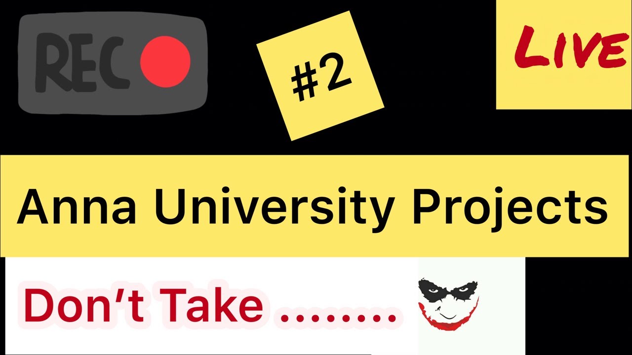 Why Project ?? | Details | Anna University | Engineering | Tamil