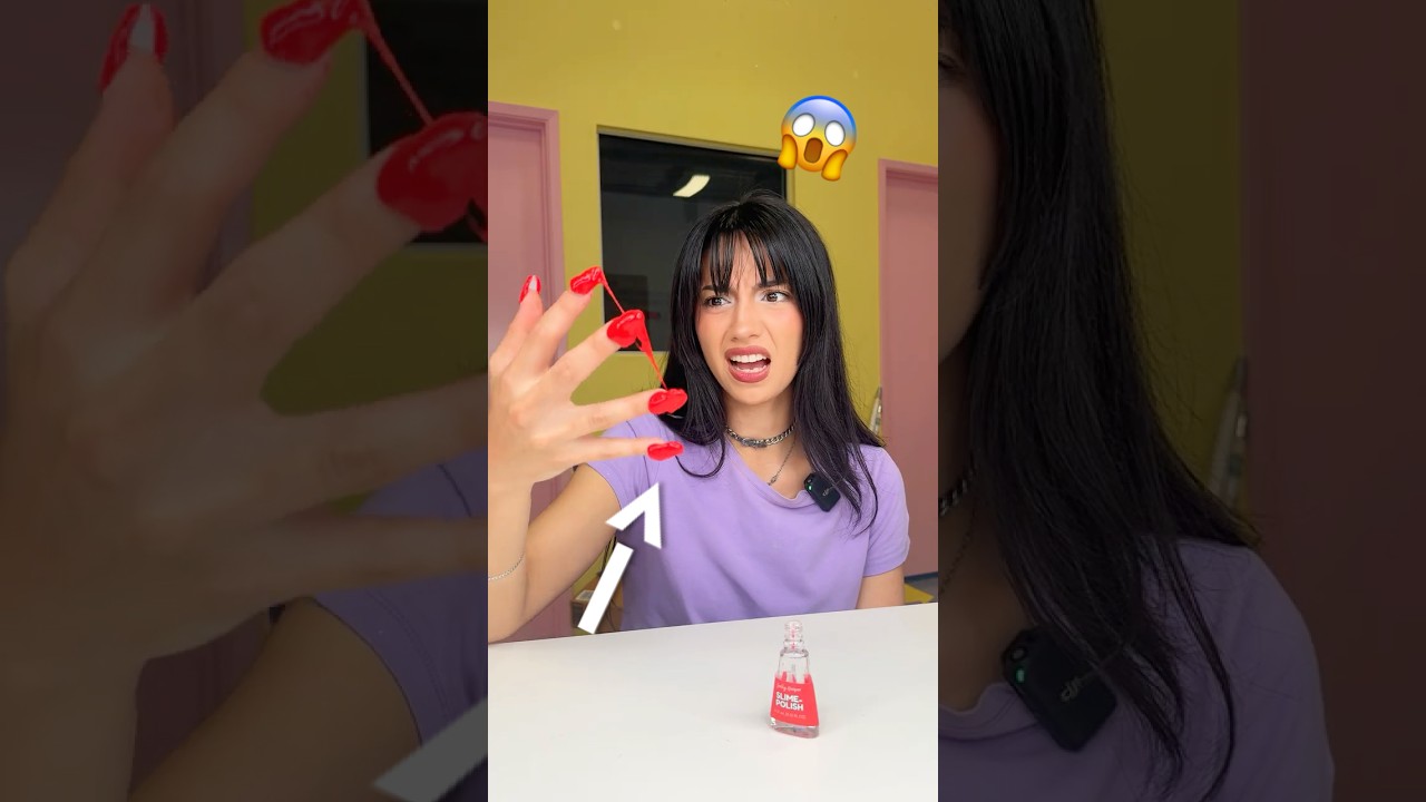 I PAINTED her NAILS with SLIME!? 😰