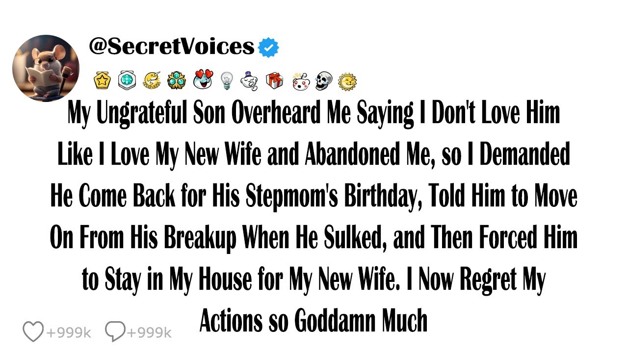 My Ungrateful Son Overheard Me Saying I Don't Love Him Like I Love My New Wife and Abandoned Me, ...
