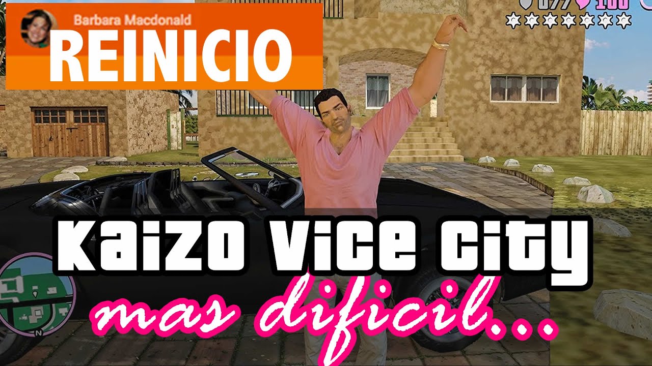 VICE CITY PERO MUCHO MÁS DIFÍCIL KAIZO | SUPERCHAT 🟠 = REINICIO MISION |  META = REINICIO TODO