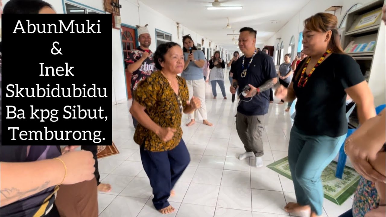 Abun Bilun & Sandramuki betemu enggau inek Skubidubidu di Kpg.Sibut,Temburong.