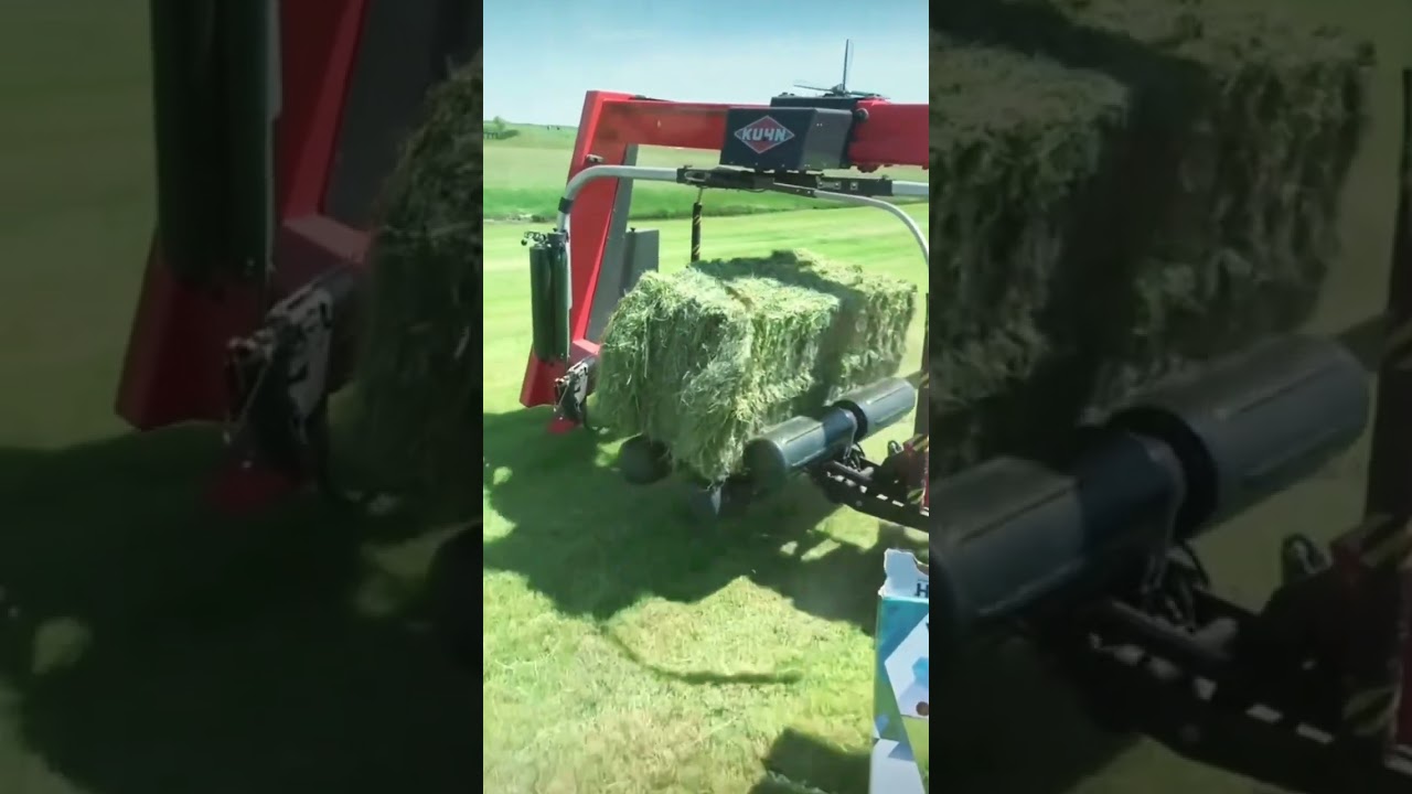 Set 85 French Kuhn Straw Bale Wrapping Machine #Automatic Stretch Wrapping#farm #uae