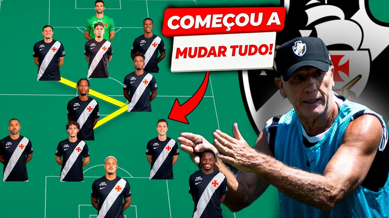 VEJA A NOVA ESCALAÇÃO QUE RENATO GAUCHO VEM TREINANDO NO VASCO!
