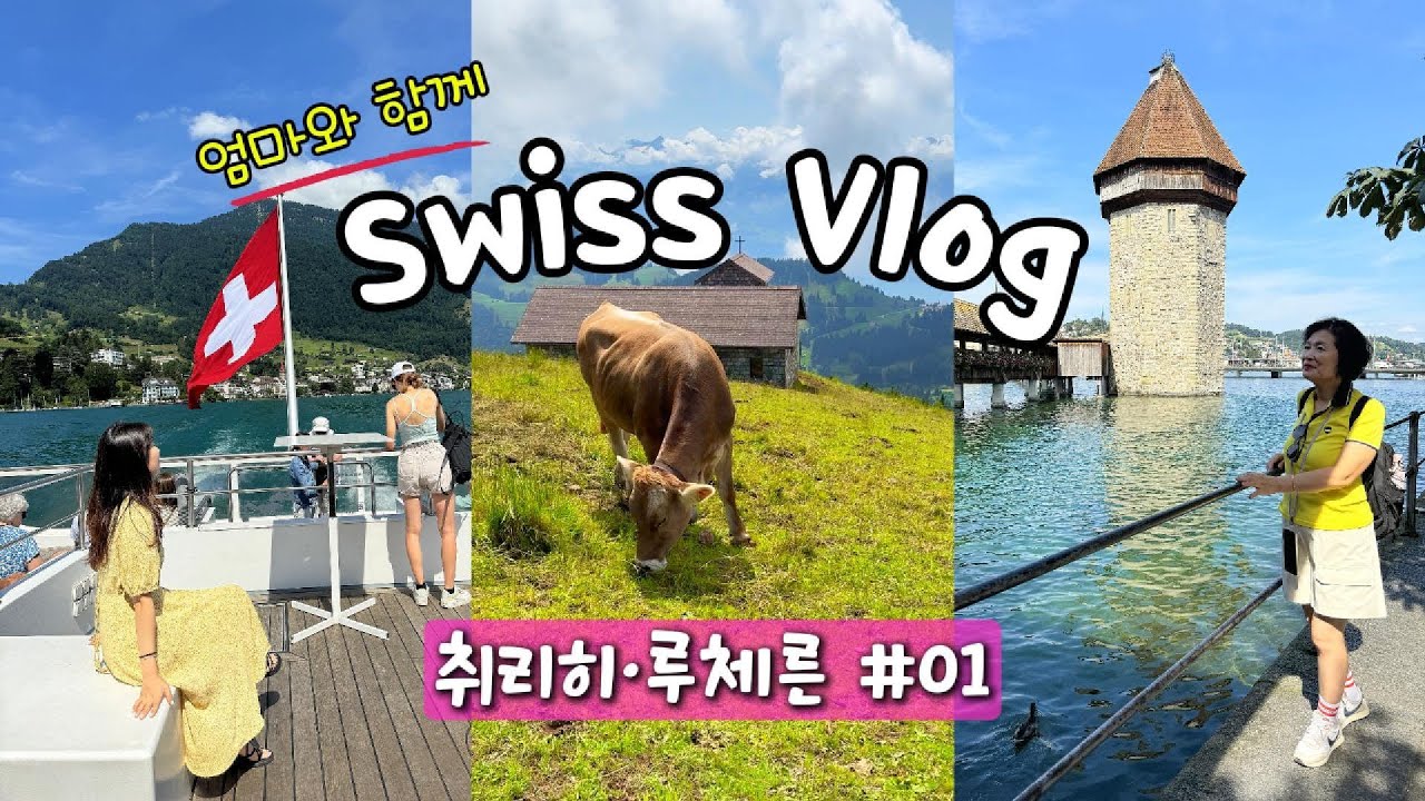 🇨🇭ep.1 취리히 숙소추천ㅣ루체른무료웰컴키트ㅣ린덴호프ㅣ리기산ㅣ카펠교ㅣ빈사의사자상ㅣ스위스여행꿀팁🤍