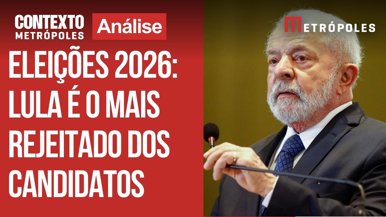 Elei&ccedil;&otilde;es 2026: Lula &eacute; rejeitado por 48% dos eleitores e Fl&aacute;vio por 46%, segundo Datafolha