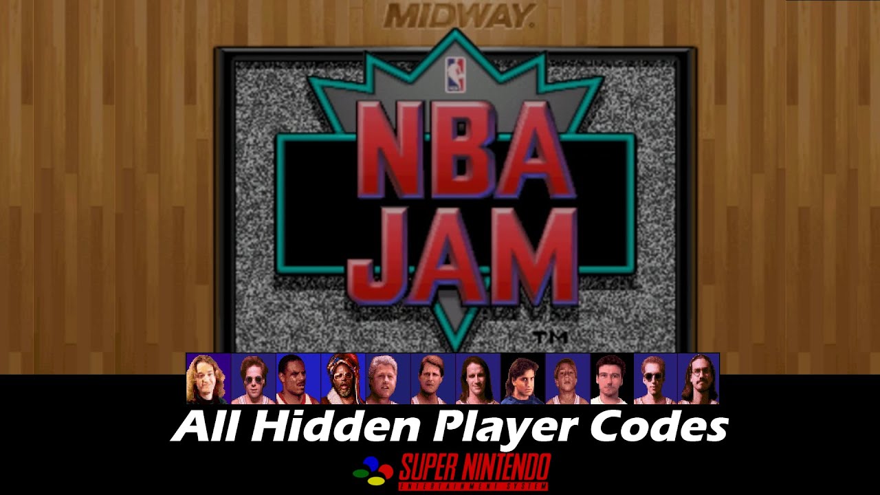 NBA Jam Hidden Player Codes for SNES version