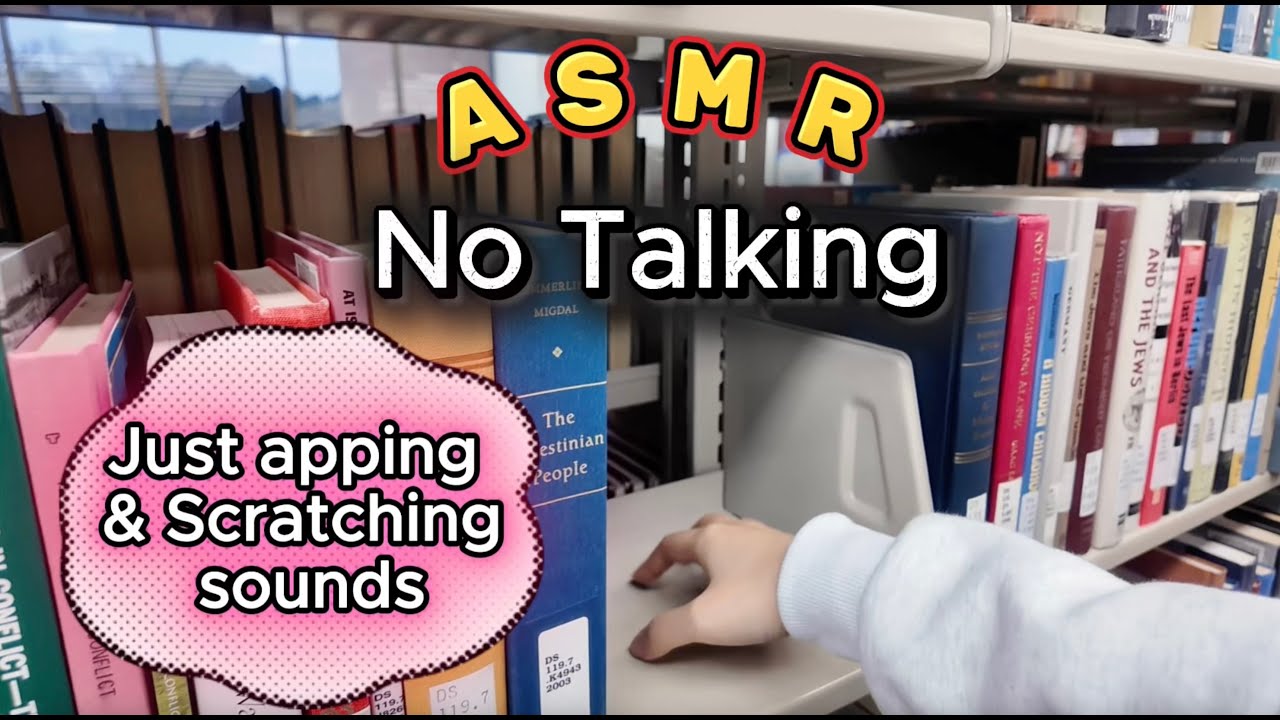 Library ASMR📚 | No Talking 🤫 | Tapping & Scratching Sounds