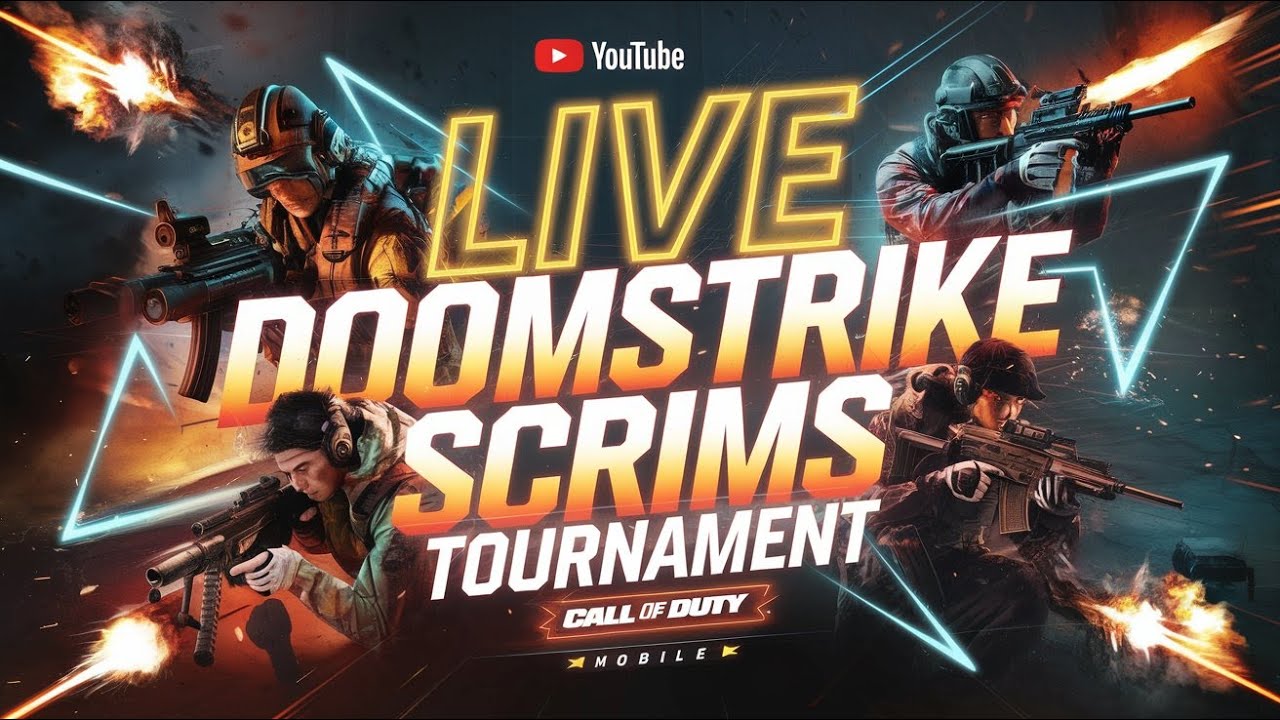 COD MOBILE : DOOMSTRIKE Battle Royale Scrims Tournament LIVE- Last Day