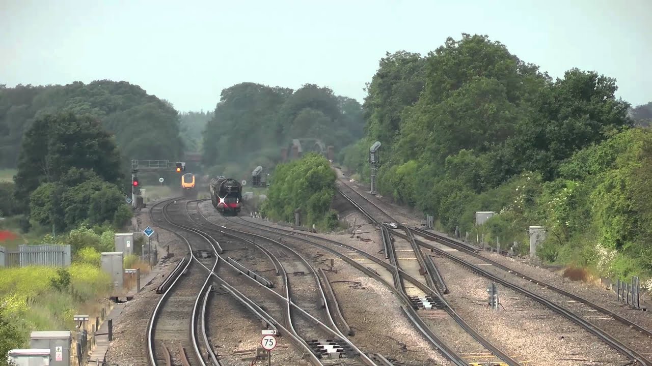 60163 Tornado at Worting Junction with The Cathedrals Express 28 June 2012