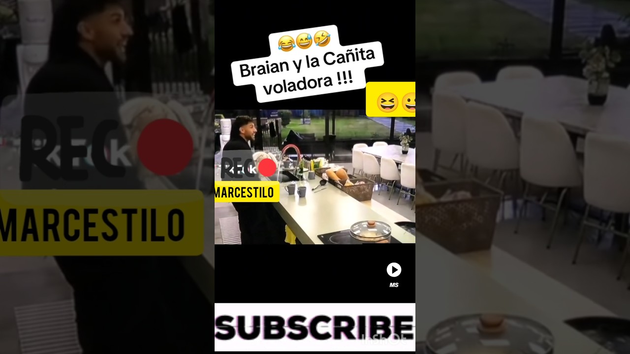 BRIAN LE HACE UNA BROMA A SANTI CANITA VOLADORA 😆GRAN HERMANO #gh2025 #gh #granhermano #santi #brian