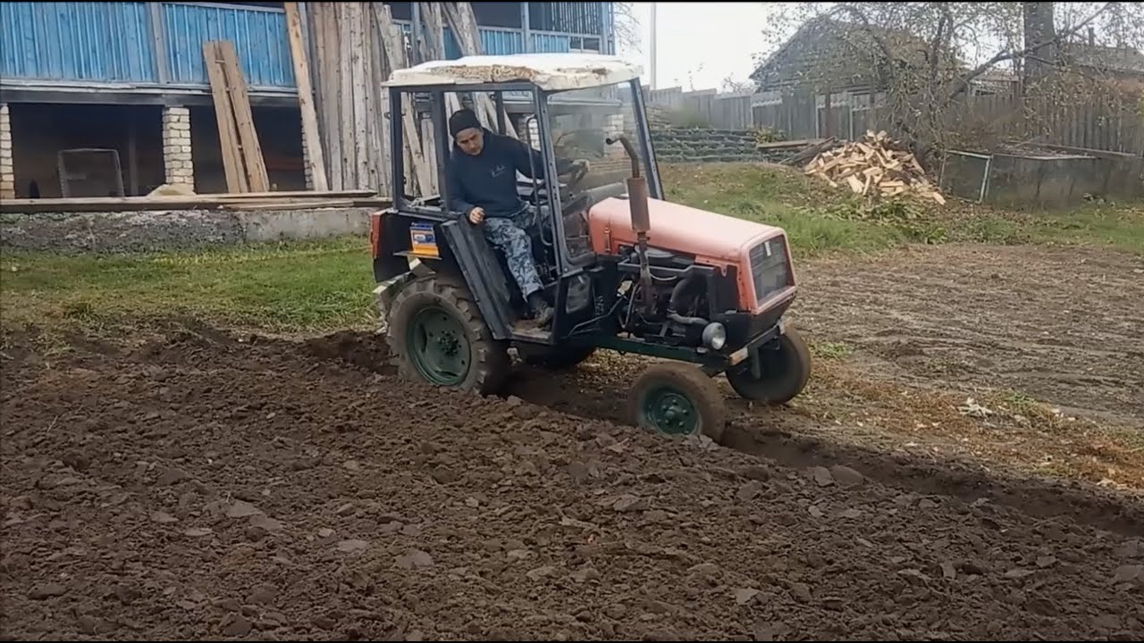 #homemade_tractor 🚜Самодельный Мы пахали плуг сломали)))