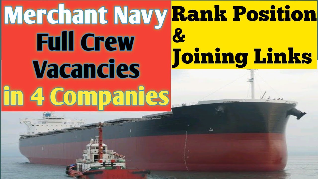 Merchant Navy Job Vacancy For Indian Seafarers | Sea Jobs Update | Shipping Company Address
