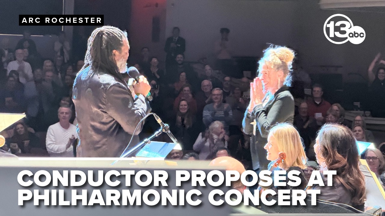 Conductor pops the question on concert stage