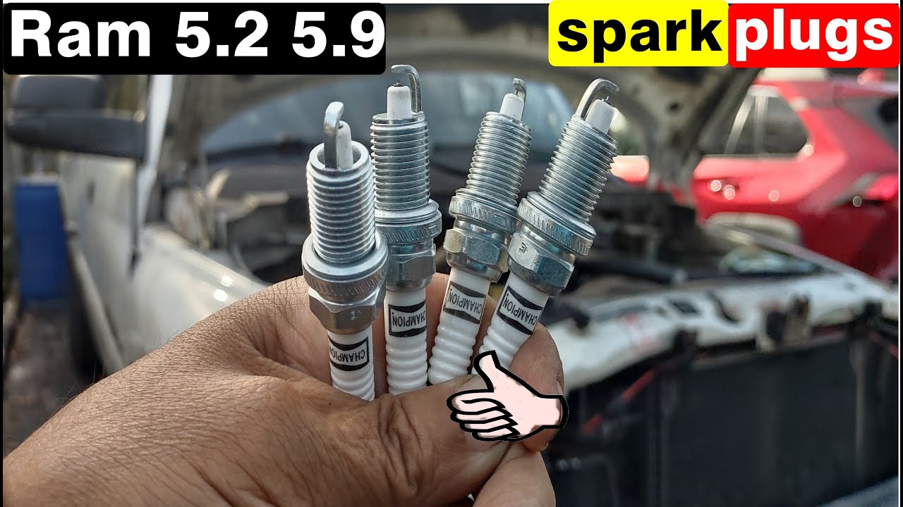 Dodge ram 5.2 5.9 spark plugs replacement with torque specification