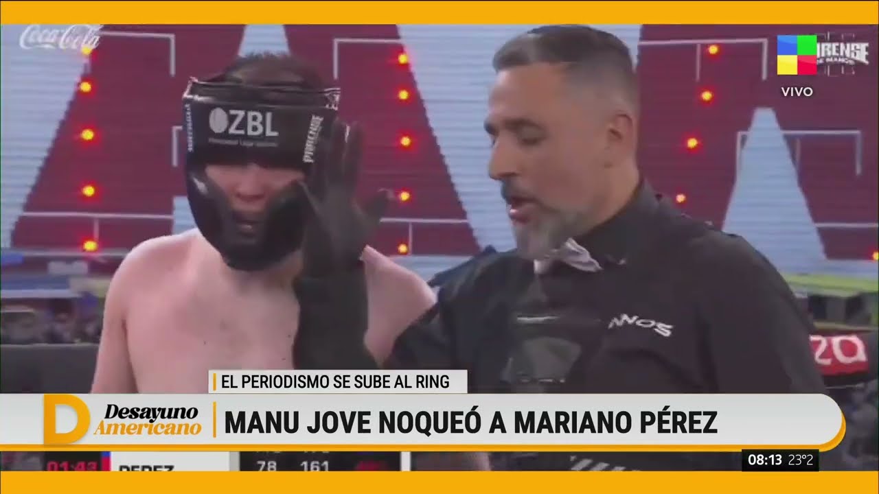 🥊 EL PERIODISMO SE SUBI&Oacute; AL RING: MANU JOVE VS. MARIANO P&Eacute;REZ
