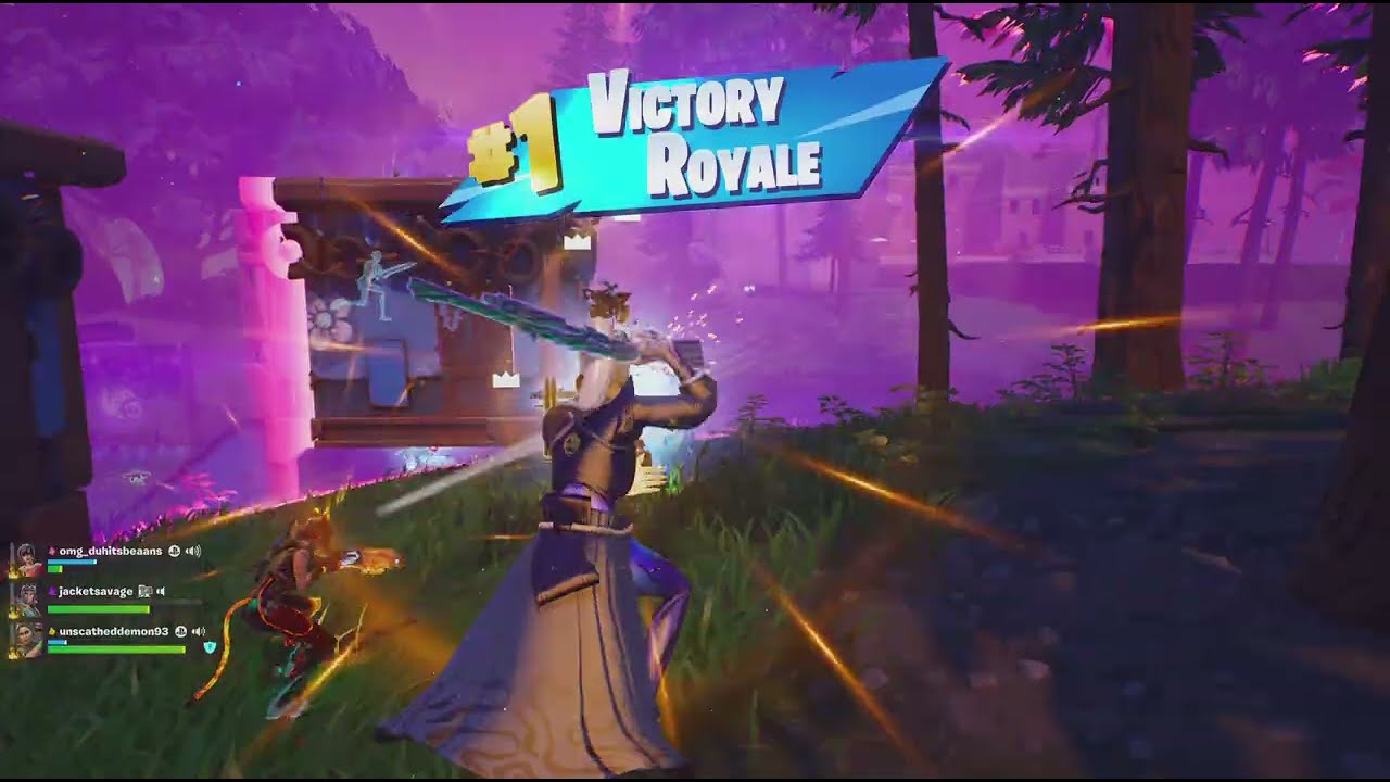 Washed up players playing Fortnite reload zero build squads and securing the dub with the team!!